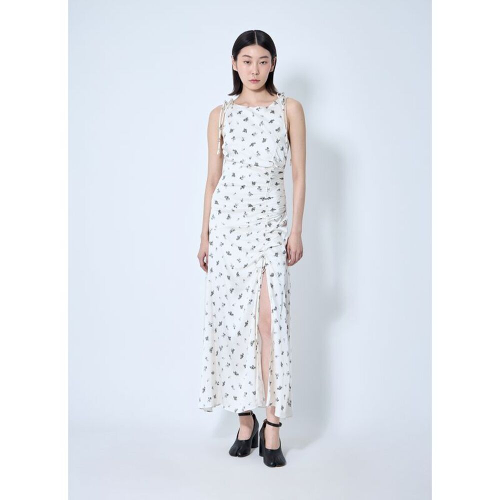 Ganni Women Printed Gathered Maxi Dress - Picture 2 of 6